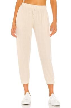 Donni. Cozy Creme Sweater Henley Joggers Size M